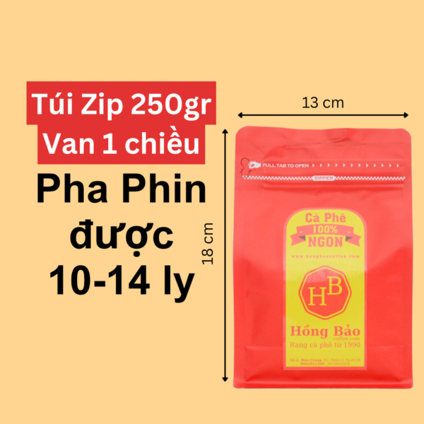 Túi zip 250gr - Van 1 chiều