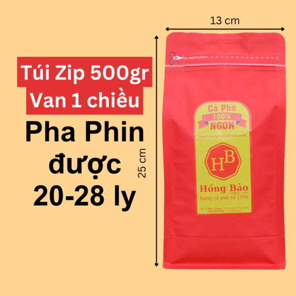 Túi zip 500gr - Van 1 chiều