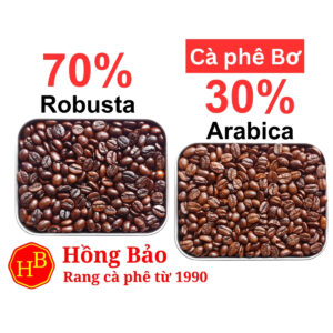 Cà phê 70% Robusta Đắk Lắk, 30% Arabica Cầu Đất có Bơ giá Sỉ - 1kg