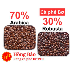 Cà phê 70% Arabica Cầu Đất, 30% Robusta Đắk Lắk có Bơ giá Sỉ - 1kg