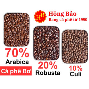 Cà phê 70% Arabica Cầu Đất, 20% Robusta Đắk Lắk, 10% Culi có Bơ giá Sỉ - 1kg