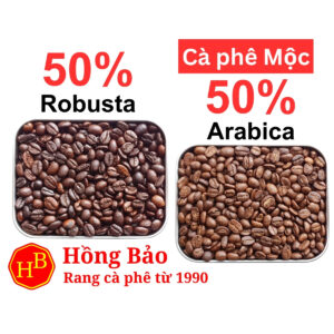 Cà phê 50% Arabica Cầu Đất, 50% Robusta Đắk Lắk Mộc giá Sỉ - 1kg