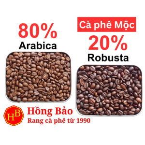Cà phê 80% Arabica Cầu Đất, 20% Robusta Đắk Lắk Mộc giá Sỉ - 1kg