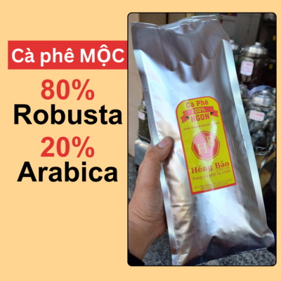 Cà phê 80% Robusta Đắk Lắk, 20% Arabica Cầu Đất Mộc giá Sỉ
